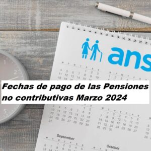 Pensiones no contributivas Marzo 2024