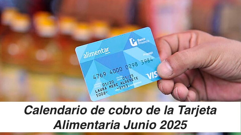 Tarjeta Alimentaria Junio 2025